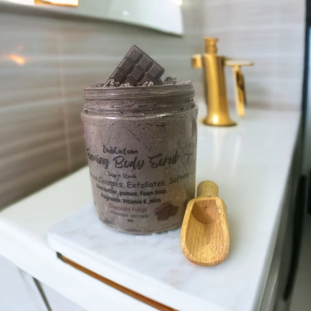 Exfoliante corporal de espuma de chocolate (8 oz)