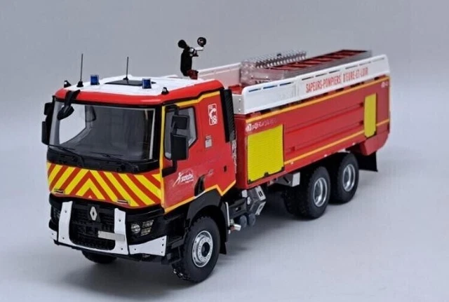 Camion De Pompiers Mitsubishi Fuso Canter - Échelle 1/43 - Modèle Collector Résine