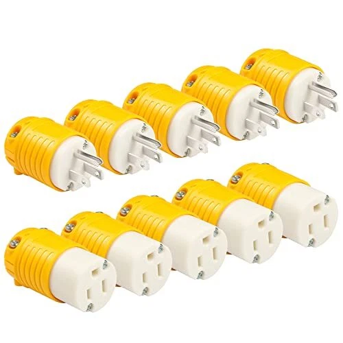 EXTENSION CORD ENDS Male And Female Grounding Type Replacement