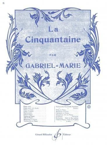 Partition pour violon - Jean Gabriel-Marie - La Cinquantaine
