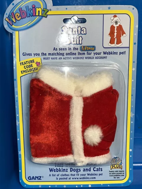 Webkinz Santa Suit w/ Unused Feature Code Ganz NEW Sealed WE000292 FREE SHIP