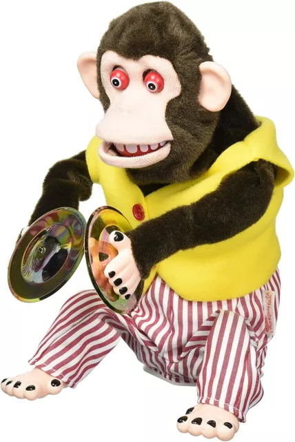 YAMANI Musical Jolly Chimp Monkey Doll Naughtiness Cymbals from Japan new F/S