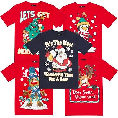 Mens Womens Adults Unisex Novelty Christmas Xmas T-shirt Top Tee Festive Gift UK