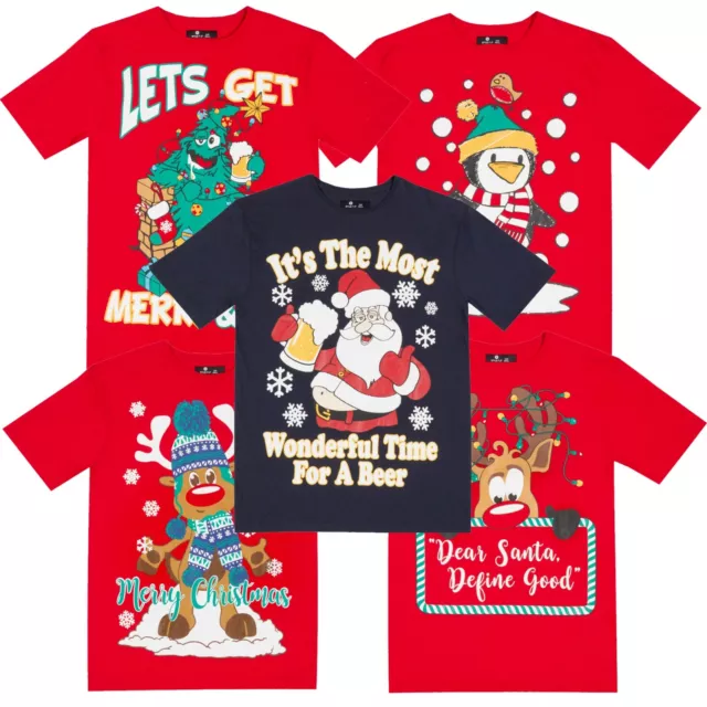 T-Shirt Herren Damen Erwachsene Unisex Neuheit Weihnachten Weihnachten Weihnachten Weihnachten T-Shirt festliches Geschenk UK