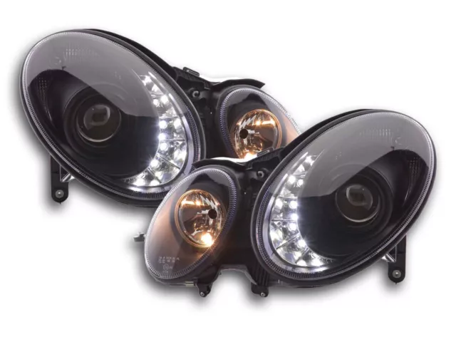 Scheinwerfer Set Daylight LED TFL-Optik Mercedes E-Klasse Typ W211  02-06