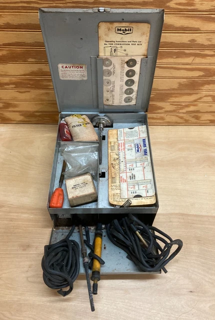 Mobil Oil Test Kit Petroliana Gas Station Vintage