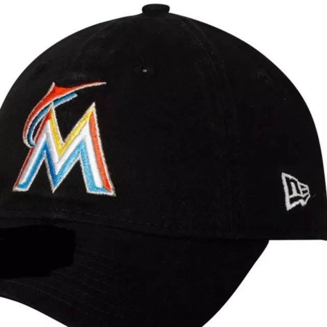 Miami Marlins Black Fitted Hat
