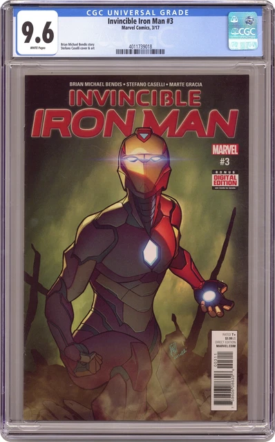 Invincible Iron Man #3A Caselli CGC 9.6 2017 4011739018