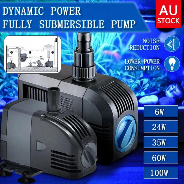 Adjustable Flow Aquarium Pump Water Submersible Fish Tank Fountain Pond Marine