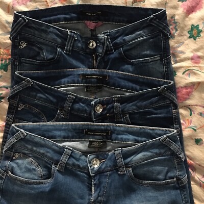 Fornarina Fornarina kiss jeans W30 tg 44 slim skinny donna usato stretch blu denim T2478 