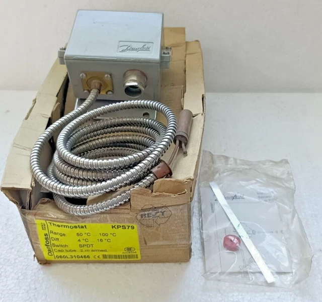 Interruttore di temperatura Danfoss KPS79 060L310466 NUOVO Spedizione...