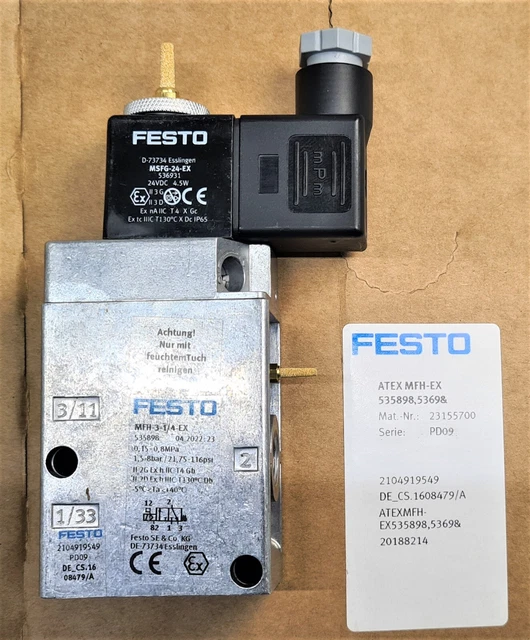 FESTO MFH 3 1/4 S EX (535901) Magnetventil | FESTO 010576 FESTO MFH 3 1/4 S EX (535901) Magnetventil | FESTO 010576