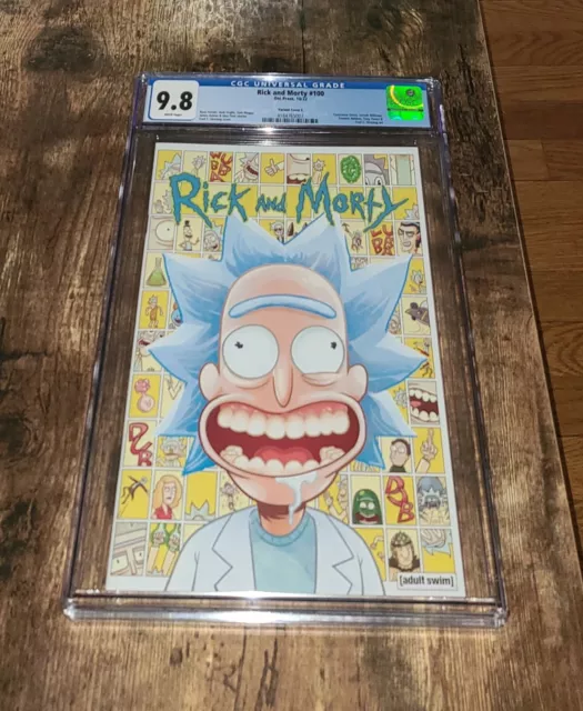 Rick and Morty #100 CGC 9.8 Graded Cover E Rick Variant Edition Oni Press 2022