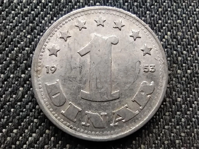 Yugoslavia 1 Dinar Coin 1953
