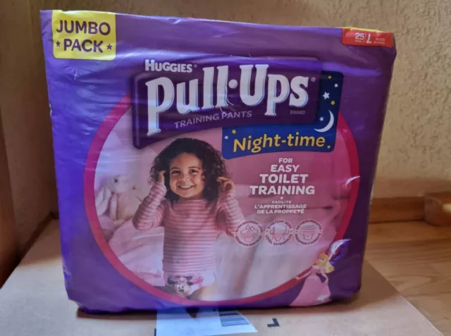 25 VINTAGE HUGGIES Pull ups girl L night old diapers no pampers plastic  diaper $55.00 - PicClick