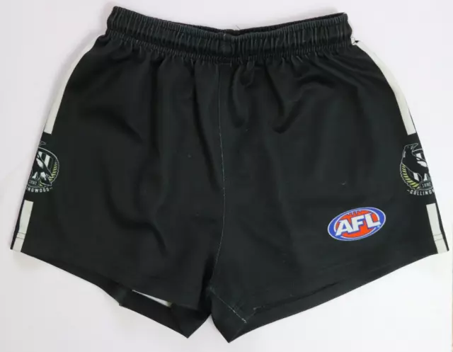 Kid's Size 12 Official AFL Collingwood Magpies Football Club Team Footy Shorts