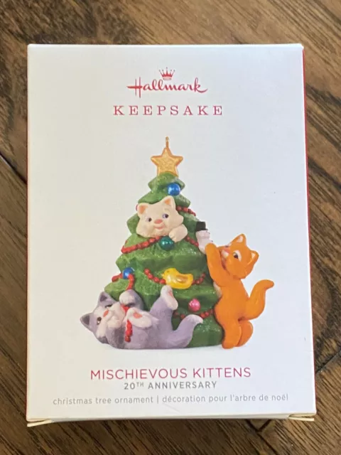 Hallmark 2018 Mischievous Kittens 20Th Anniversary Ornament