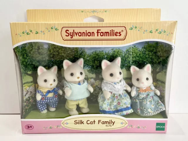 Sylvanian Families Silk Cat Family - Brand New - 4175