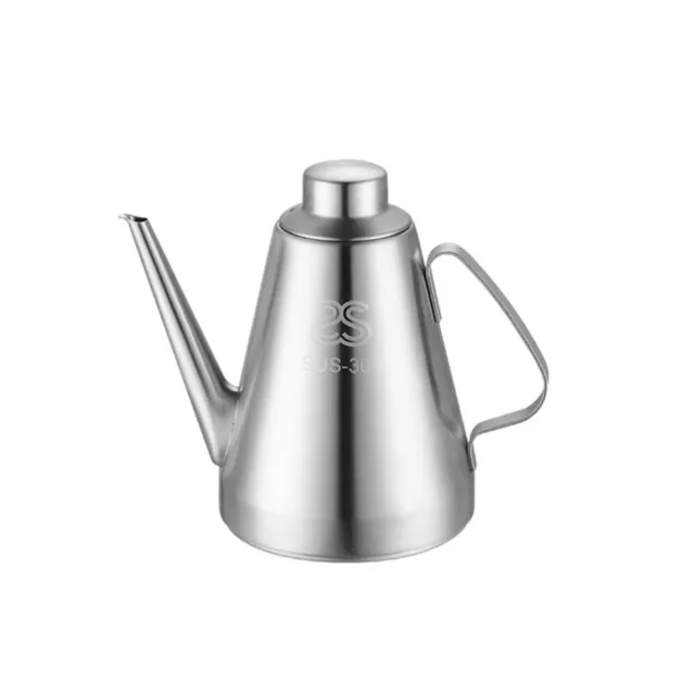 Botella dispensadora de aceite botella de vinagre contenedor de grasa de metal botella contenedor
