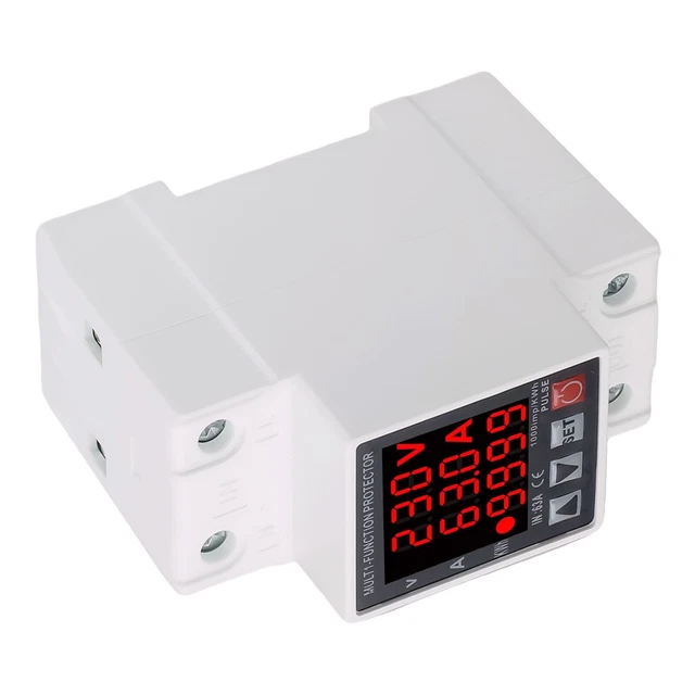 ANNUAL ELECTRIC ENERGY Meter 63A 230V Adjustable Over/Under Voltage ...
