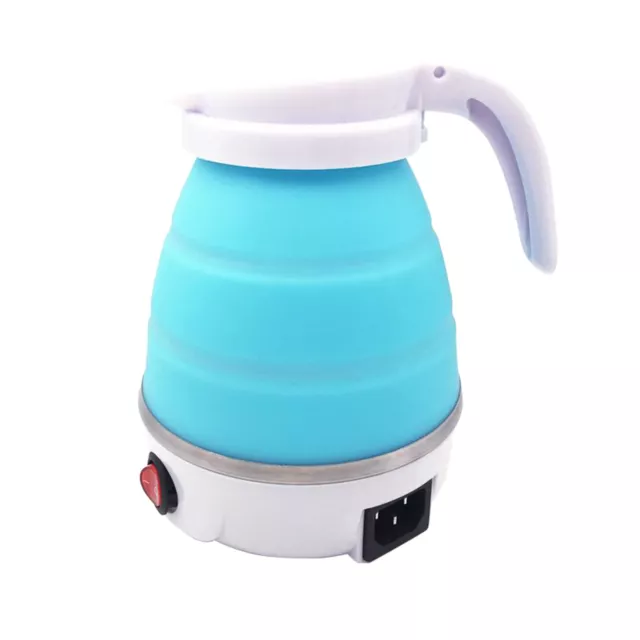 Food Grade Stainless Steel Electric Travel Kettle Camping 0.6L EU Plug Blue