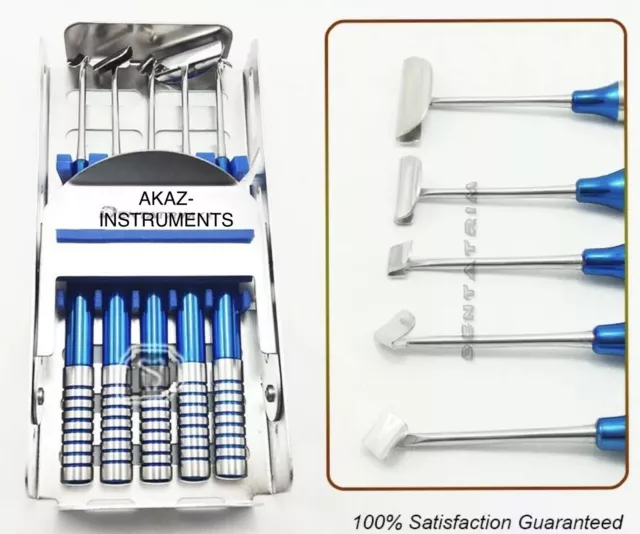 Dental Soft Brushing Kit 5 Pcs Implant Surgery Instrument With Free Cassette CE