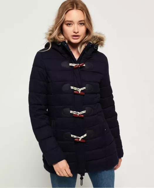 Marl toggle puffer deals jacket superdry