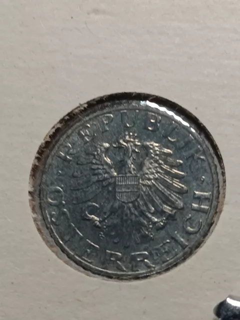 1967  Austria 5 Groschen Coin PROOF  ( Low Mintage )  Rare World Coin   N/229 2