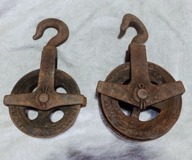 VINTAGE YALE TOWNE 1 Ton Differential Chain Block Engine Hoist 2