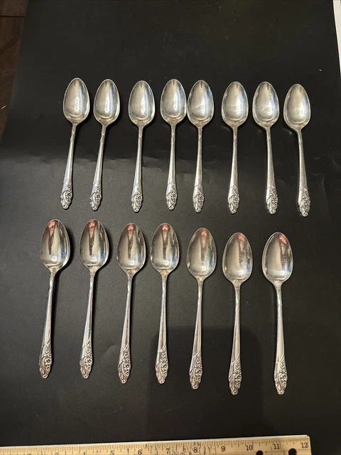 oneida community silverplate evening star Set Of 15 - Teaspoons