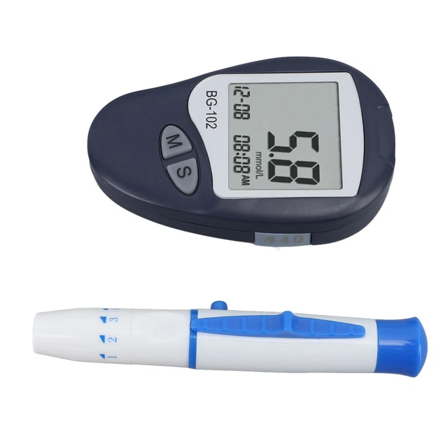 Kit monitor glucosio nel sangue portatile misuratore di diabete con strisce reattive