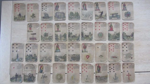 JEU CARTES DIVINATOIRES - TAROT ORACLE TZIGANE GITAN Hongrois 36 Cartes