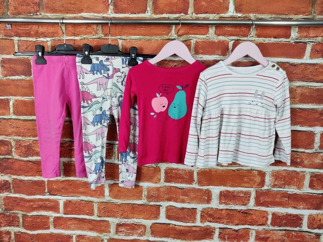 Baby Girls Bundle Age 18-24 Months Gap M&S Etc Leggings Long Sleeve T-Shirt 92Cm