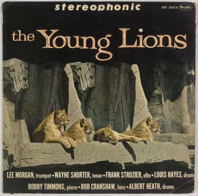 LEE MORGAN, WAYNE SHORTER: The Young Lions US Vee Jay DG OG Stereo Jazz LP Vinyl