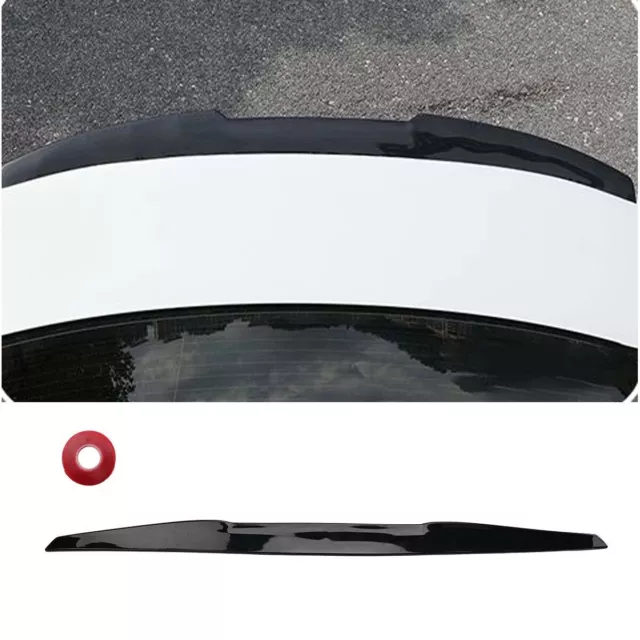 99CM 39 " Rear Trunk Wing Spoiler Roof Boot Lip Black For SEAT Ibiza Leon Hatch