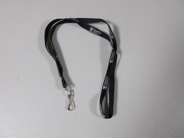 Temple University Lanyard, hook for ID