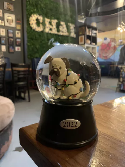 Pug Snow Globe - 2022 Wondershop™ Christmas Musical Wind-NO BOX