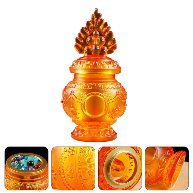 Vaso Mani Vetro Ufficio Dragon King Offerta Chinese Ornamenti