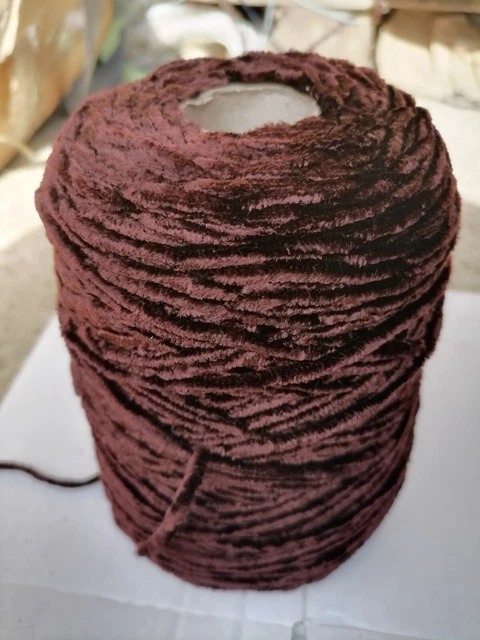 Laine Bouclette Flower Bordeaux - 805 Grammes - Fil à Tricoter Italien