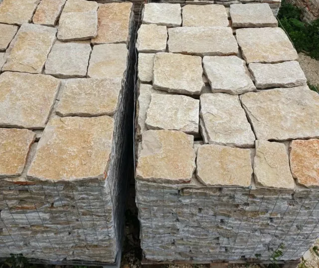 Pietra Trani squadrata cm 2/3 X rivestimento pietra giardino