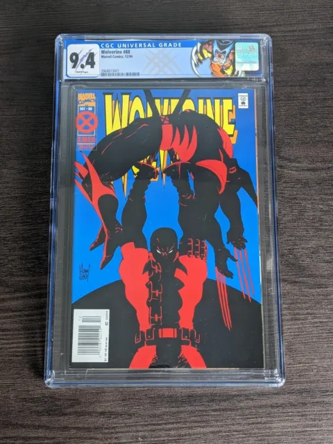 WOLVERINE #88 CGC 9.4 White Pages Deluxe NEWSSTAND Edition Custom Label