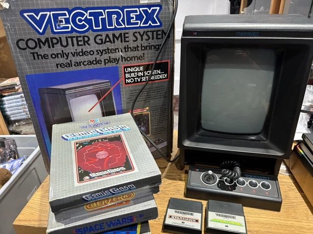 Jeu Vectrex Berzerk - Cartouche Vintage - Très Bon État - Éditeur Rare