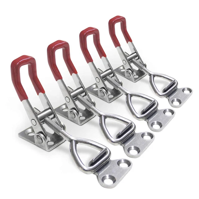 4pcs Toggle Latch Clamp, 304 Stainless Steel Pull Hasp Latches, Quick ...