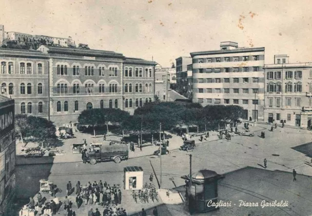 Cartolina Sardegna Cagliari Piazza Garibaldi