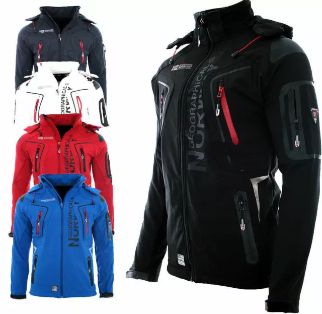 Geographical Norway Herren Herbst Frühlings Jacke Softshell Regen Übegang Outdoo