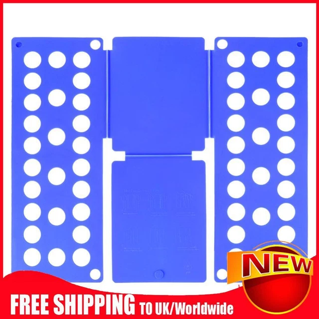 Adjustable Folding Board Child Size Clothes Save Time Fold Organize (Blue)