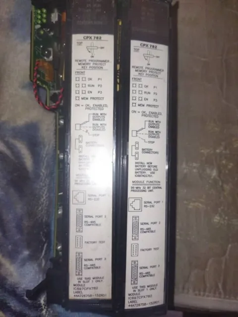 GE Fanuc IC697CPX782 CPU Module CPX782 with 1 MEG Memory