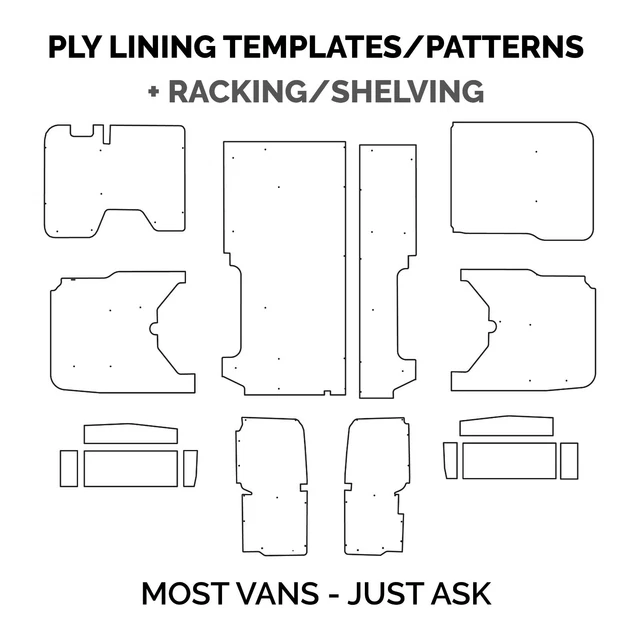 RENAULT MASTER, TRAFFIC, Kangoo Van Ply Lining DXF CNC £45.00 - PicClick UK