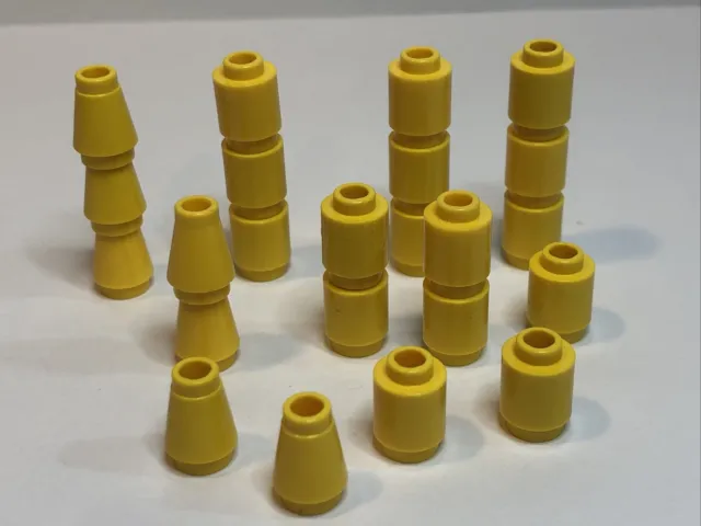 Lego 1x1 Stud Brick Round Yellow 4589 3062