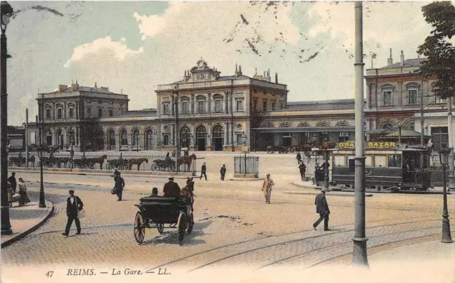 Cpa 51 Reims La Gare